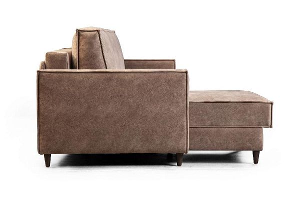 Keln диван-кровать с шезлонгом, велюр бежевый - Вид 4