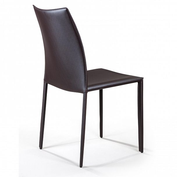 Стул Rolf, кожа коричневый, стопируемый - Вид 5