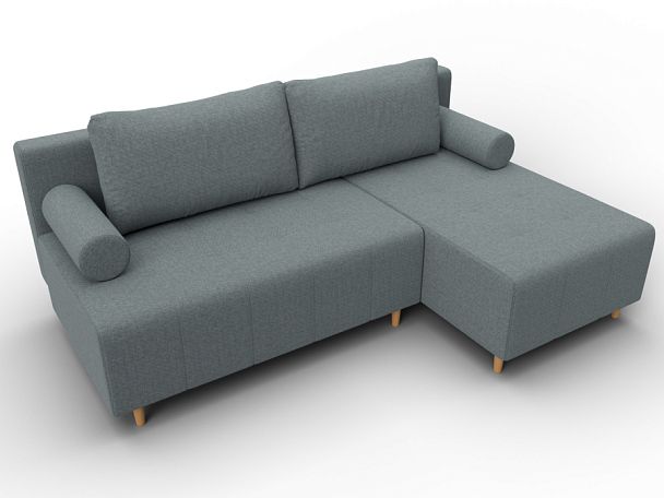 Диван угловой Лига-102 угол универсальный Рогожка серый - Вид 6