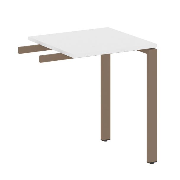 Metal System Приставной элемент на П-образном м/к БП.ПР-1 Белый/Мокко металл 600*600*750 - Вид 1