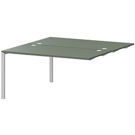 Модуль двойной на 2 рабочих места АМБЭ-004.60 Тайга/Белый 1600x1236x760 Арго-М - Фото предпросмотра