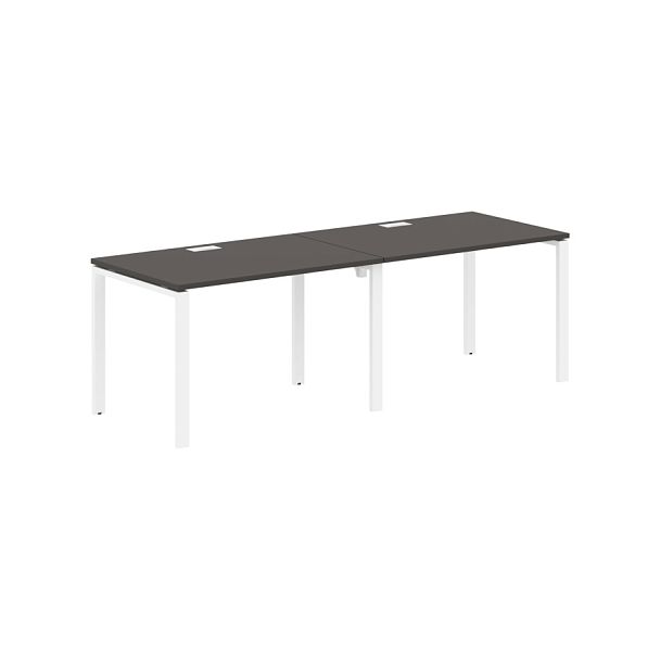 Стол 2-х местный EUWST 2380 Мокко/Белый 2326х800х750 EDIS - Вид 1