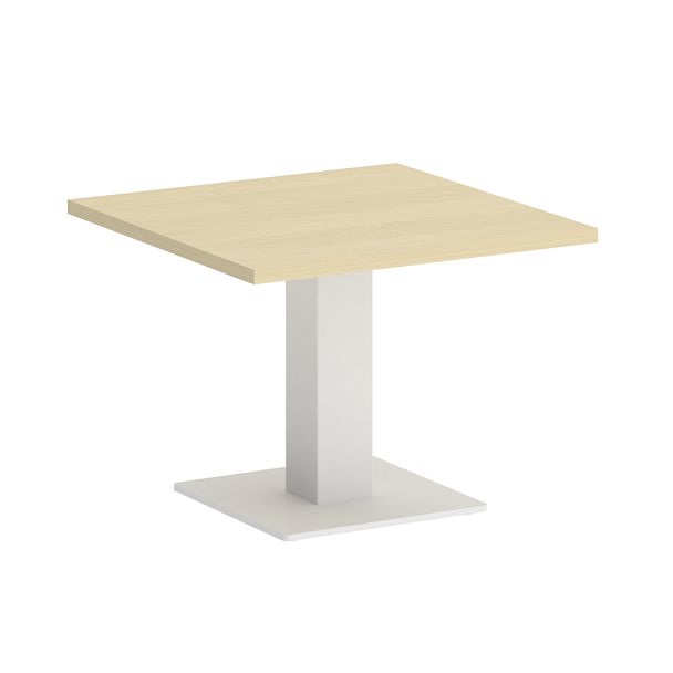 Home Office Стол журнальный квадратный VR.SP-5-60.2G Клён/Белый металл 600*600*450 - Вид 1