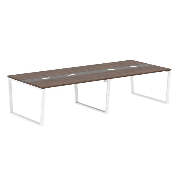 Конференц стол EVCT 3114 Дуб Денвер темный/Белый 3132х1346х750 EDIS - Вид 1