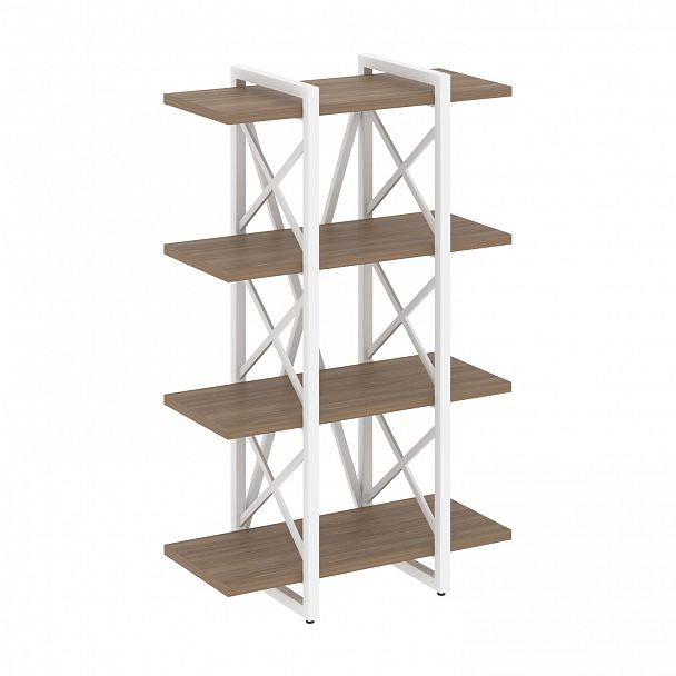 Стеллаж на опорах "Loft" VR.L-MST.O-4.4V дуб аризона/белый - Вид 1