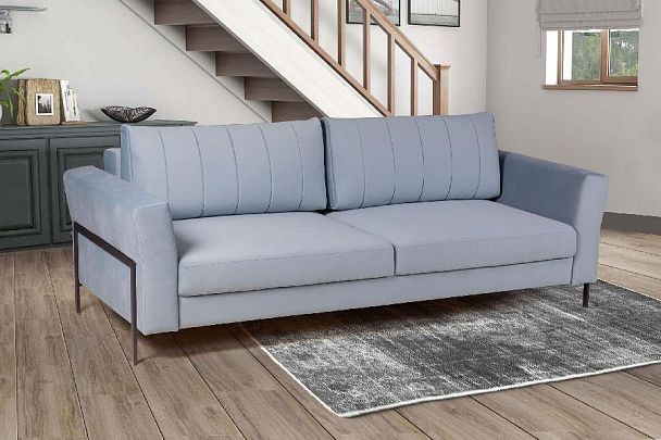 Fiji диван-кровать трехместный прямой, велюр - Вид 4