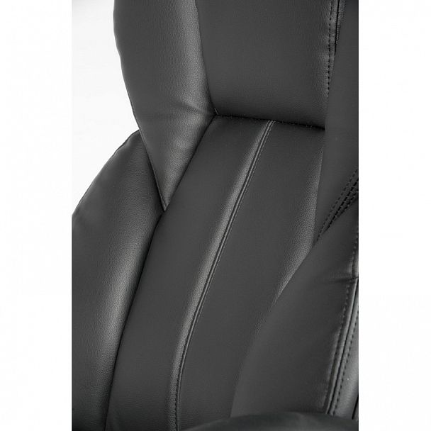 Кресло Верса / (black) сталь + хром / черная экокожа - Вид 20