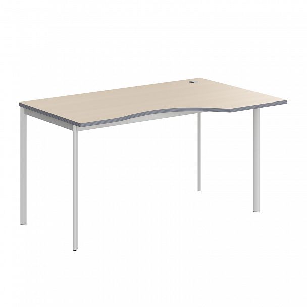 Стол "Imago S" CA-2S клен/металлик/белый - Вид 1