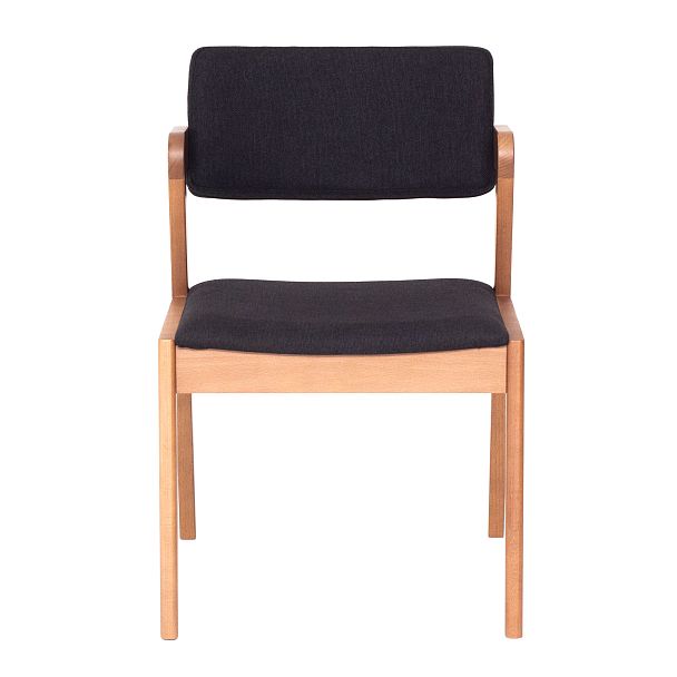 Полукресло Ostin, рогожка черная, ножки бук - Вид 4