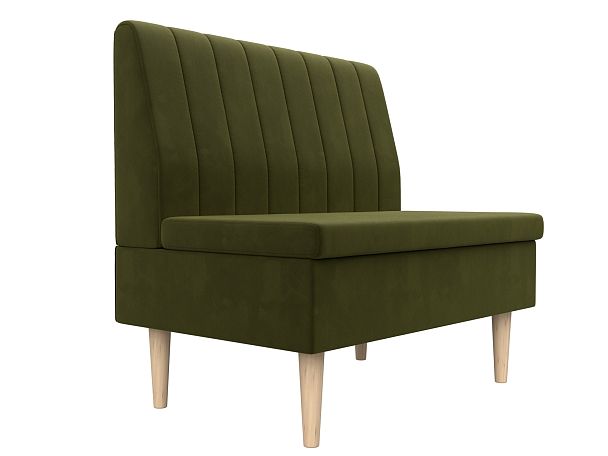 Диван прямой Мини Микровельвет зеленый - Вид 4