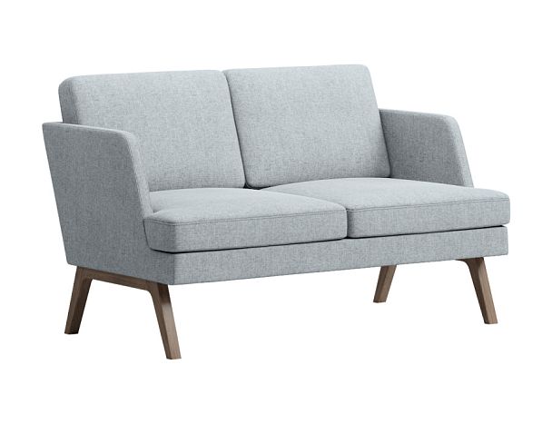 Диван Everprof Marko двухместный Ткань Серый Темное дерево - Вид 1