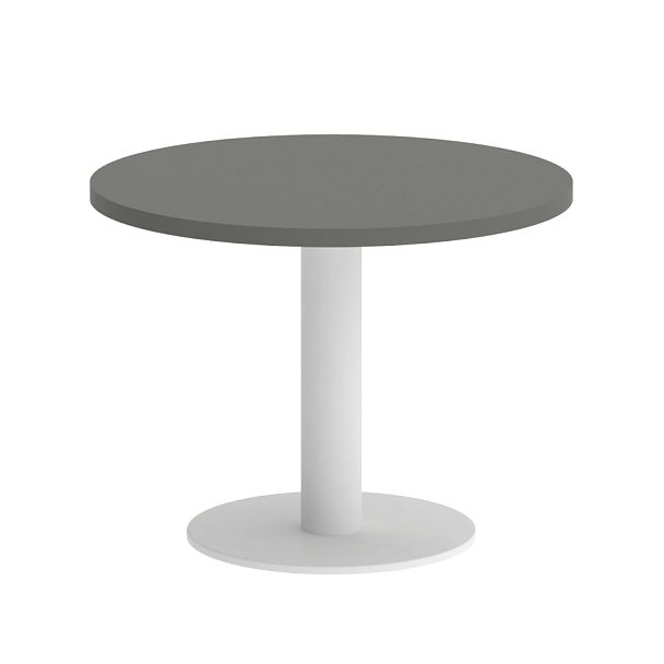 Home Office Стол журнальный круглый VR.SP-5-60.1G Металлик/Белый металл 600*600*450 - Вид 1