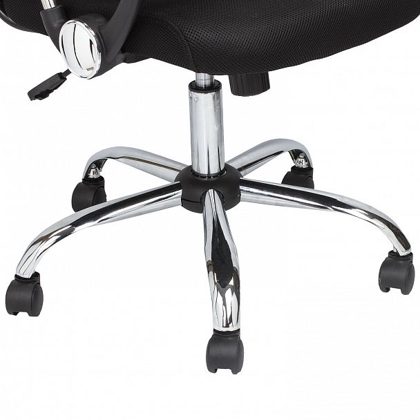Кресло BRABIX "Flash MG-302", с подлокотниками, хром, черное, 530867 - Вид 15