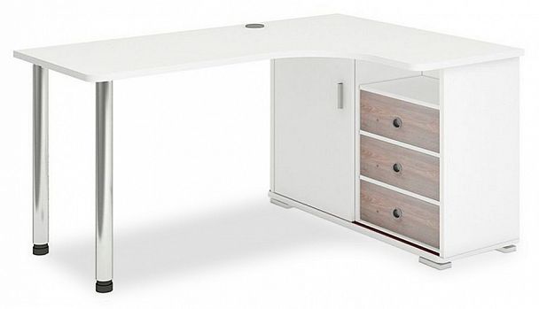 Стол письменный Домино СР-165СМ Белый/Нельсон правый - Вид 1