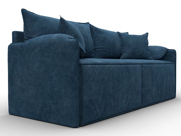 Диван прямой модульный Лига-106 Велюр синий - Вид 3