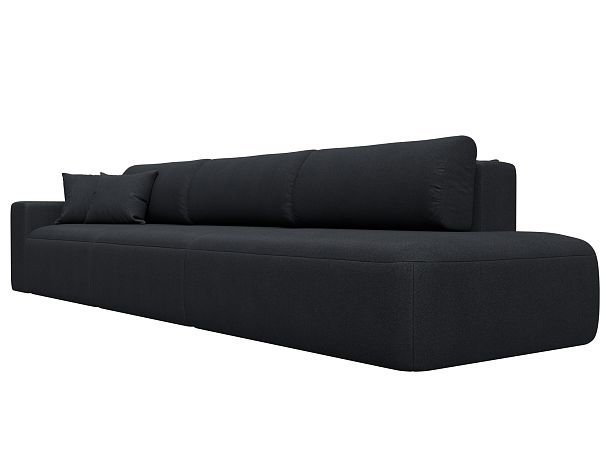 Диван прямой Лига-036 НПБ Модерн Лонг подлокотник слева Искусственная замша серый - Вид 3