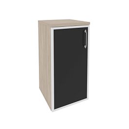 Onix Шкаф низкий узкий левый O.SU-3.2 R (L) black Дуб аттик/Стекло black 400*420*823 - Фото предпросмотра
