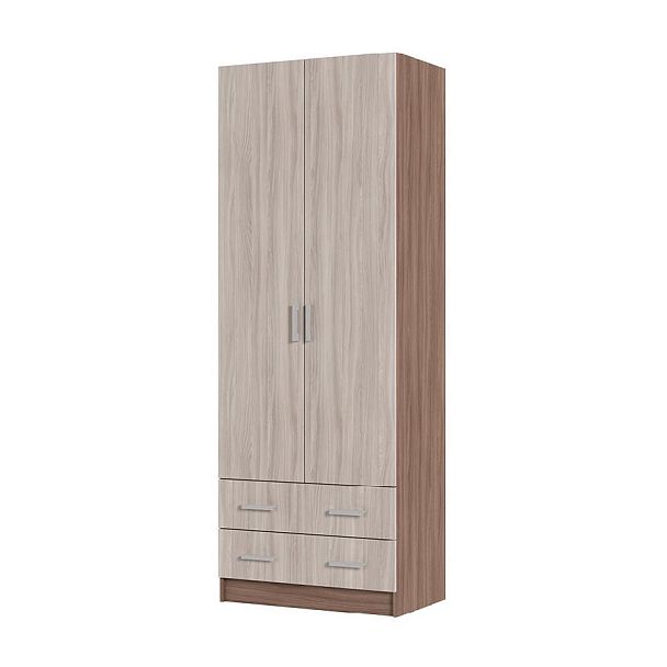 Дуэт шкаф 2-х ств (800*2200*500 мм) ясень шимо темный/ясень шимо светлый - Вид 1