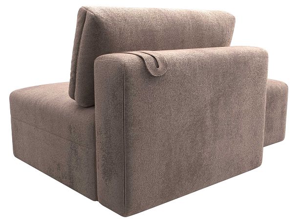 Модули диван и пуф Лига-060 НПБ Велюр бежевый - Вид 5