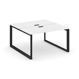 Style Project Next Рабочая станция двухсторонняя SN-59O.DRS-001 Белый/Металл Черный/Черный Заглушка 980*1232*750 - Фото предпросмотра