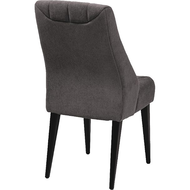 Комплект деревянных мягких стульев Лорелин Черный/Темно-серый велюр, 2 шт. - Вид 4