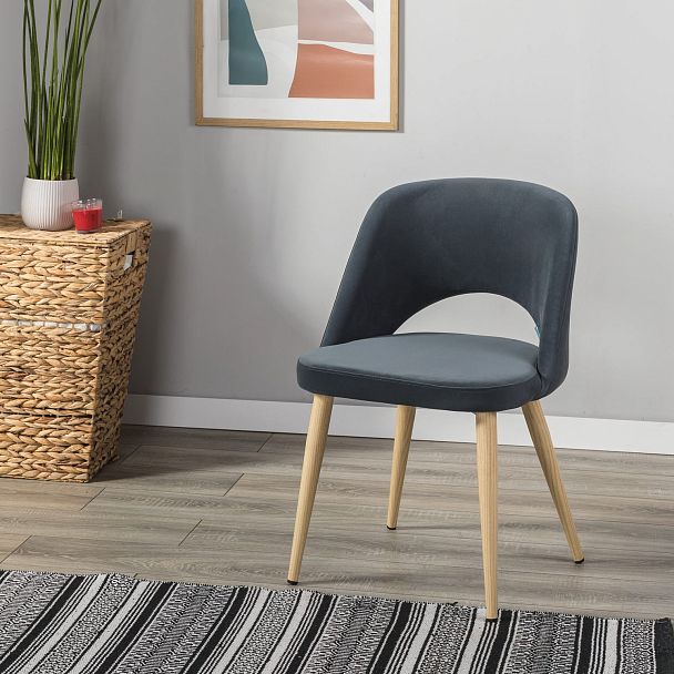 Стул Lars Diag grey/нат.дуб - Вид 9