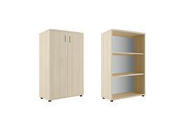 Шкаф средний закрытый Trend 77,6x36x122,8 дуб феррара - Фото предпросмотра