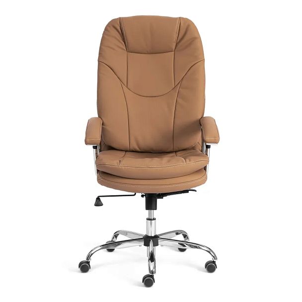 Кресло Софти Люкс/Softy Lux, Экокожа LUX Classic 18-13, св.-коричневый - Вид 7