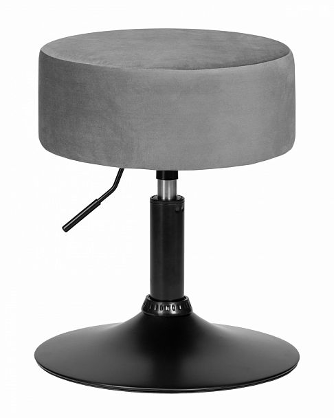 Пуф DOBRIN DANNY BLACK (серый велюр (MJ9-75)) - Вид 1