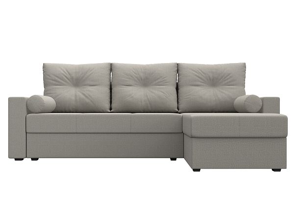 Диван угловой Верона Лайт правый угол Рогожка бежевый - Вид 2