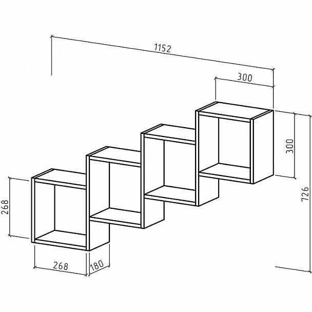 Полка комбинированная Флэш-22 - Вид 2