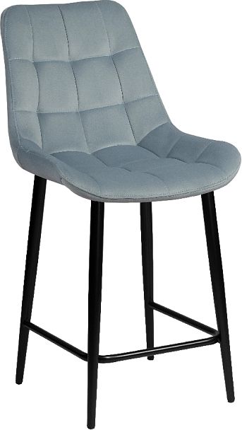 Комплект полубарных стульев Эйден, Confetti dusty blue/черный, 2 шт. - Вид 3