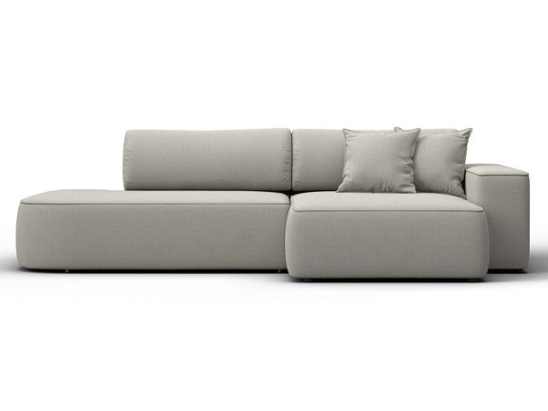 Диван угловой Лига-065 БП угол правый Рогожка бежевый - Вид 1