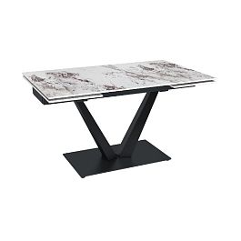 Стол раскладной Malibu (140+40+40), керамика глянцевая Patagoniya - Фото предпросмотра