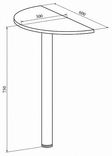 Стол приставной Офис ОФ-15 - Вид 2