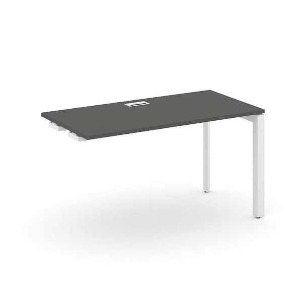 Style Project Next Стол-приставка к опор. элем. SN-59P.OPRS-002 Антрацит/Металл Белый/Белый Заглушка 1180*600*750 - Вид 1