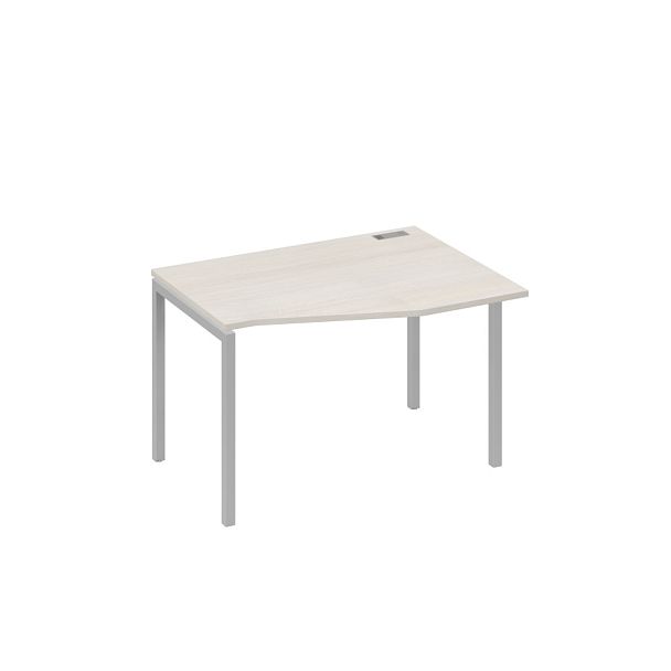 Стол эргономичный правый "Техно" на металлокаркасе DUE A4 А4 Б2 062 БП дуб / металлокаркас серый - Вид 1