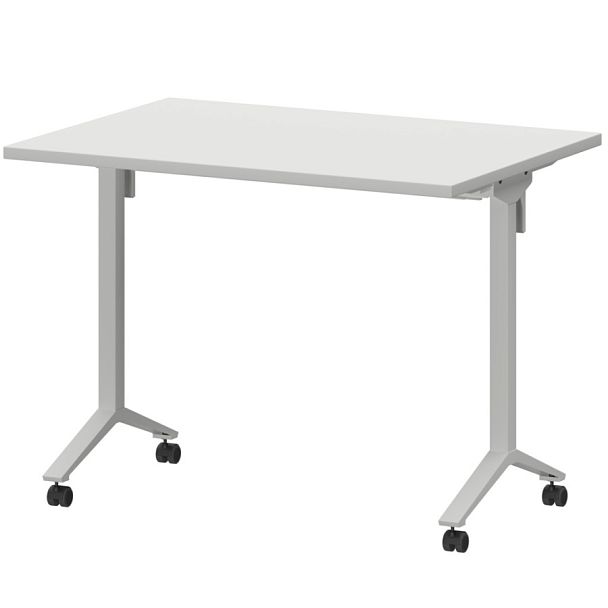 Стол мобильный складной МБ25-100.70 Белый/Белый 1000x700x750 Моби - Вид 1