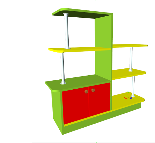 Стеллаж Живой Уголок МКУ-007 - Вид 1