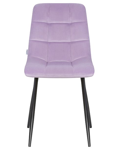Стул обеденный DOBRIN ALEX (черные матовые ножки, фиолетовый велюр (V108-49)) - Вид 6
