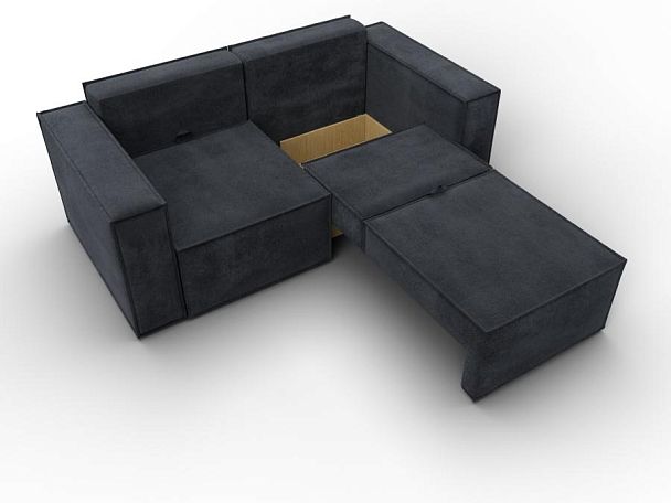 Диван прямой Куба мини Велюр серый - Вид 7