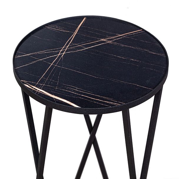 Журнальный столик Stone 01, керамика черная (арт.001.А001.A07) - Вид 2