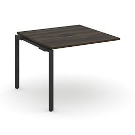 Concept Проходной наборный элемент переговорного стола CN.NPRG-011 Дуб Мали/Металл Черный 980*980*750 - Фото предпросмотра