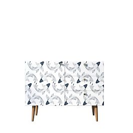 Комод Berber три ящика и дверка 36 принт арт BB34/Print_36 - Фото предпросмотра