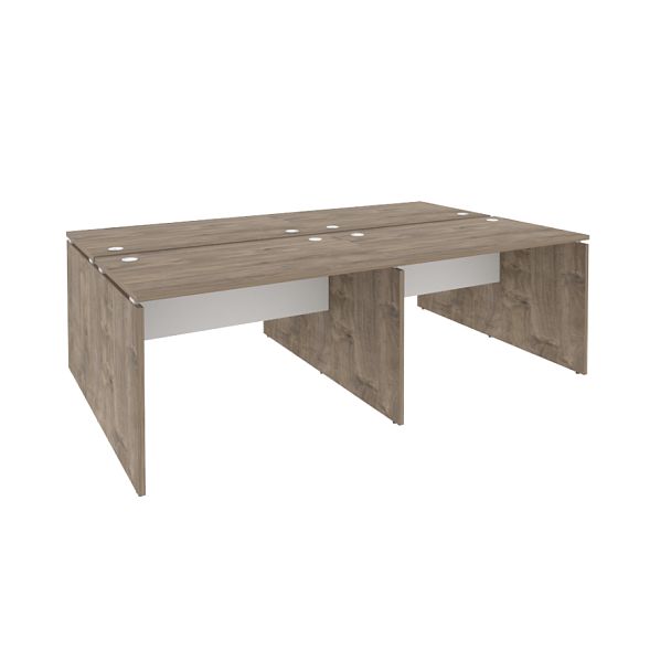 Onix Рабочая станция O.D.RS-4.2.7 Тиквуд темный/Белый бриллиант 2360*1475*750 - Вид 1