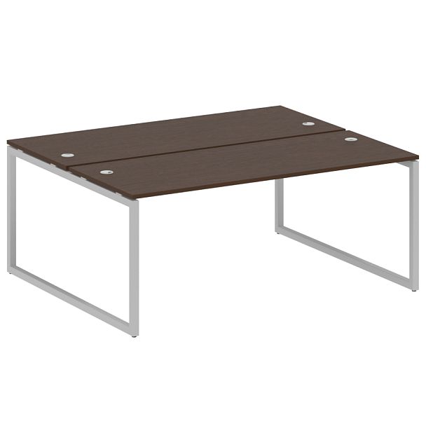 Metal System Quattro Р. ст. на О-образном м/к 40БО.РАС-СП-2.5 Венге/Серый металл 1800*1475*750 - Вид 1