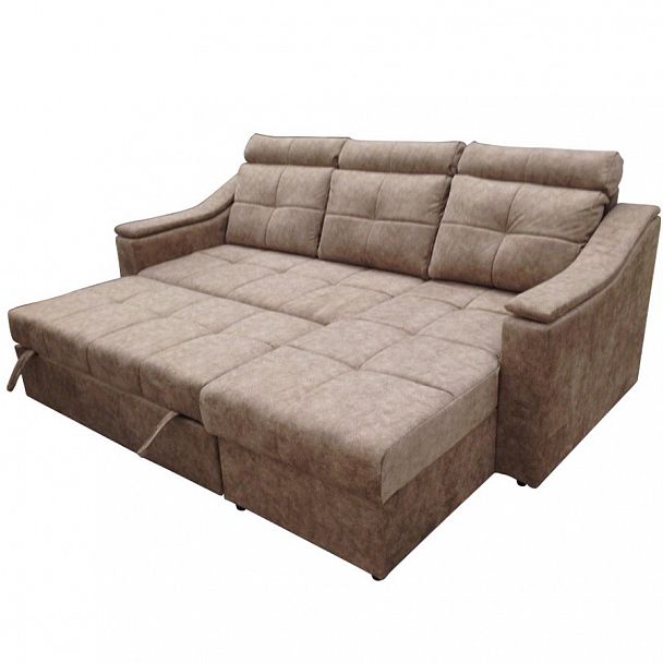 Угловой диван "Макс П8" ткань, дельфин - Вид 4