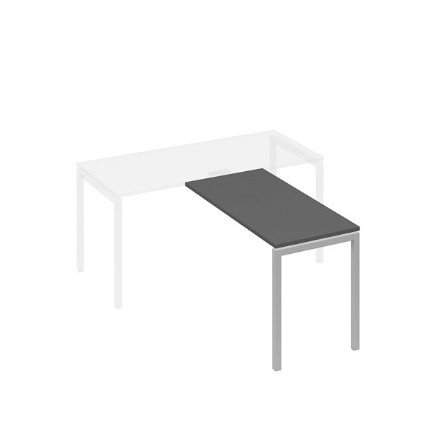 Брифинг-приставка металлокаркас DUE A4 А4 Б2 072 БП антрацит премиум / металлокаркас серый - Вид 1