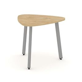 Стайл Проджект Стол переговорный SN-6.SPRG-70.3 Тиквуд Светлый/Металл Серый 900*900*750 - Фото предпросмотра