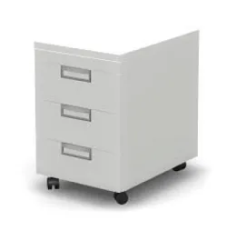 EUROPE/ЕВРОПА RE062-43х60 Тумба мобильная 432x600x633 Белый - Фото предпросмотра